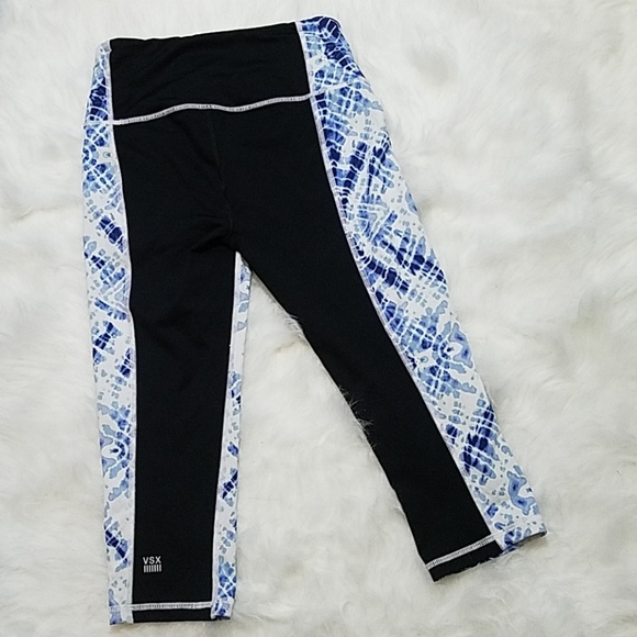 Victoria's  Secret Sport Blue Tie Dye Leggings - Picture 4 of 8